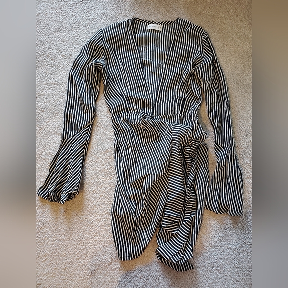 Revolve Faithful the Brand Striped Wrap Dress 2 - Picture 2 of 6